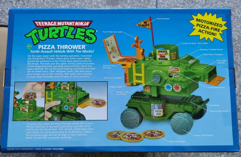 PlayMates Teenage Mutant Ninja Turtles Classic Pizza Thrower Vehicle - Image 2