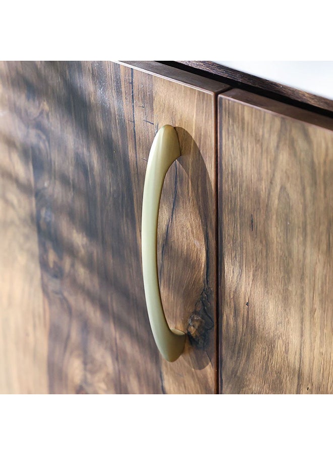 milano Milano Aria Cabinet Handle Zinc Alloy – Premium Pull Handle for Kitchen Cabinets, Drawers, Cupboards, Wardrobes – Sleek Modern Design Furniture Handle Brushed Gold 195X33X13Mm  - Image 3