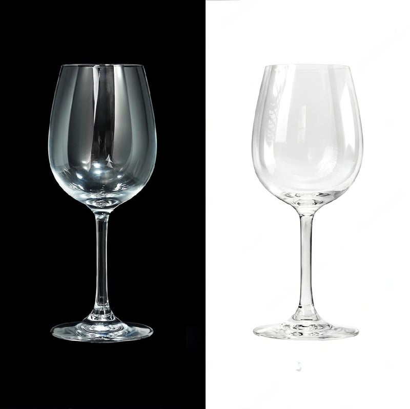 MZP Italian Premium Glass Wine Glasses Set of 2 400 ml Perfect for Red Wines White Wines Premium Glassware 400 ml 2 - Image 1