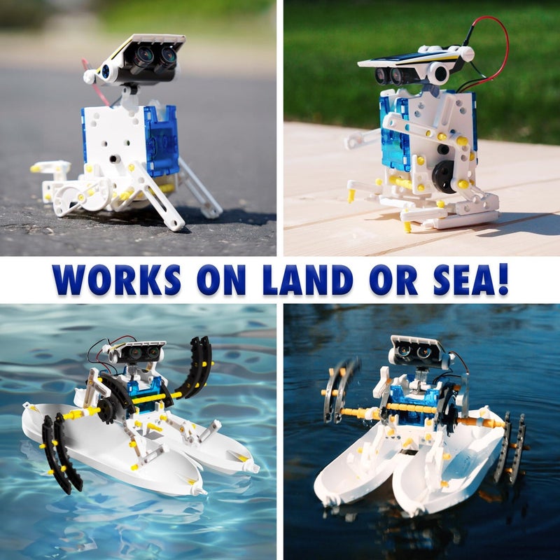 Elenco تعليم تكنولوجيا SolarBot.14، مجموعة تحويل الروبوت الشمسي، ألعاب تعليمية STEM للأطفال 10+ - Image 3