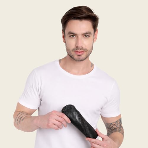 HAMELIN Sunglasses Case With Zipper | Keeps The Sunglasses Safe From Scratches, Dirt | Eye Glass Box & Spectacle Case For Men & Women | Eyewear Carrying Case For Easy Travel & Outings | Black Checked - Image 4