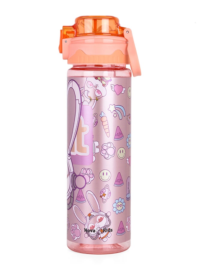 Nova kids زجاجة مياه مع شفاطة 700 مل - برتقالي - Image 4
