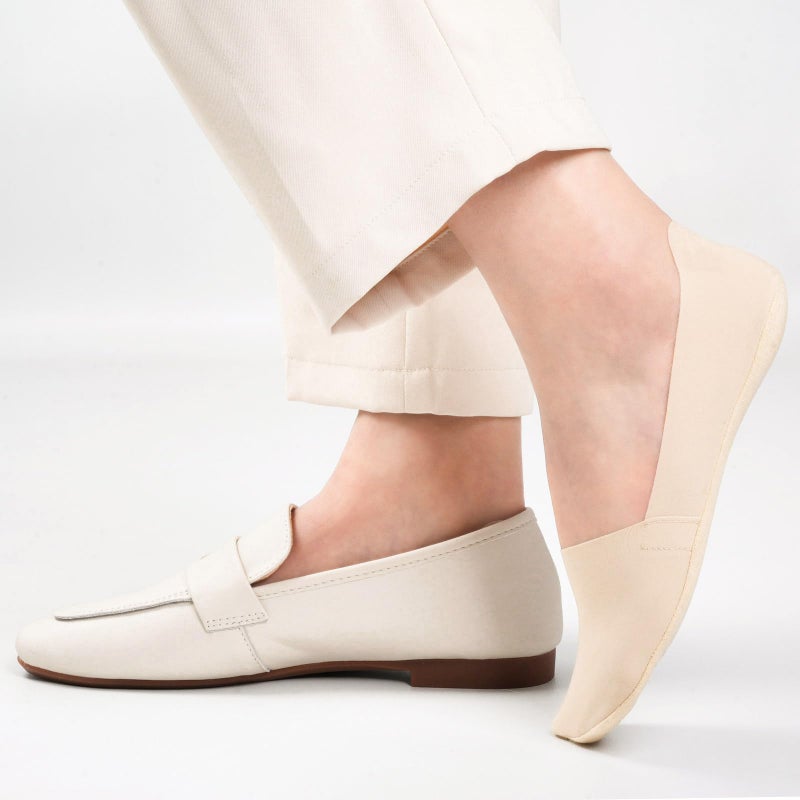 Murmorers No Show Socks for Women, Non Slip Nylon Thin Footies Invisible Silky Low Liner Socks for Loafers Flats 6 Pairs Size 5-8 White Nude Black - Image 2