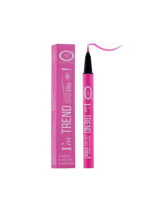 TREND SKETCH LINER Oh My Eyes Quick-Dry Long Lasting Smudge-Proof Day to Night 01 SAKURA PINK 0.7ml