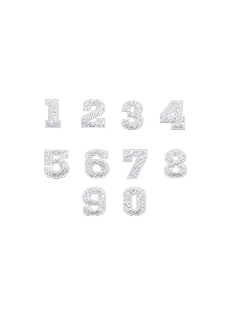 GGOOT Numbers Patches 50pcs Iron on 0-9 Number Repair Patch Embroidered Applique Patches for Hat Backpack Shirts - Image 3