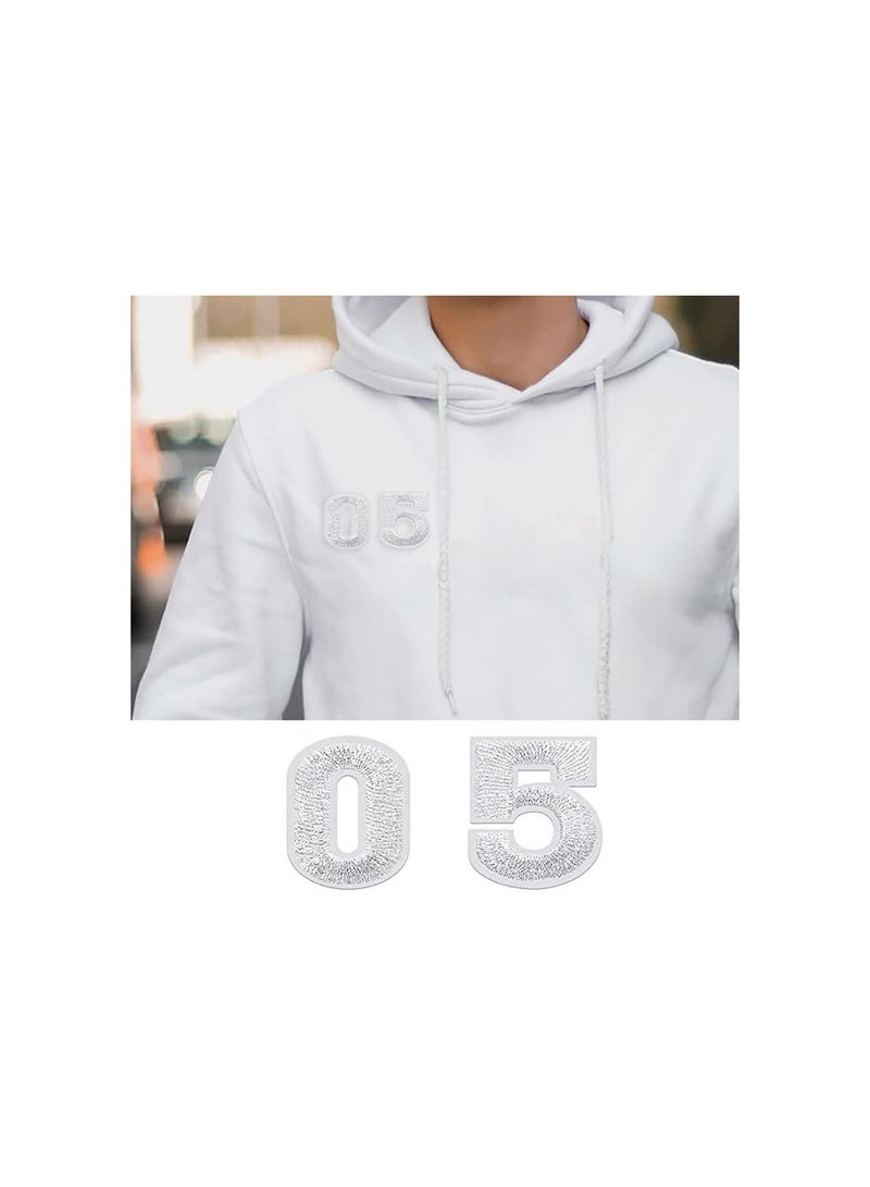 GGOOT Numbers Patches 50pcs Iron on 0-9 Number Repair Patch Embroidered Applique Patches for Hat Backpack Shirts - Image 4
