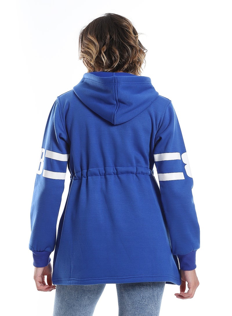 سيزار سويت شيرت حريمي مزودبغطاء للرأس وطباعات من الأمام - Image 3