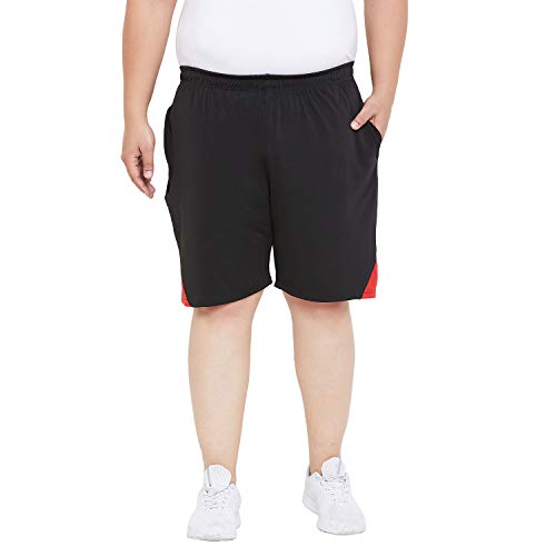 Bigbanana Plus Size Men's Regular Fit Shorts (Fletcher,Black,7XL) - Image 1