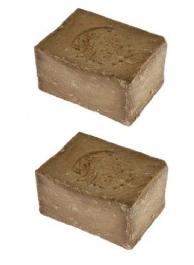 غار سوب ALUS - صابون حلب الطبيعي مصنوع من زيت الزيتون البكر الممتاز وزيت الغار بنسبة 15% - قابل للتحلل الحيوي - لا يسبب الحساسية وحساس - 200 جرام متعدد الألوان 0.2497 كجم 2 قطعة