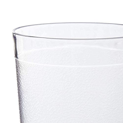 NJ Restaurant Tumbler Beverage Cup, Stackable Cups, Break-Resistant Commercial Polycarbonate Glasses, Unbreakable Glass Pebbled Texture: 300 ml - Set of 6 Pcs - Image 3