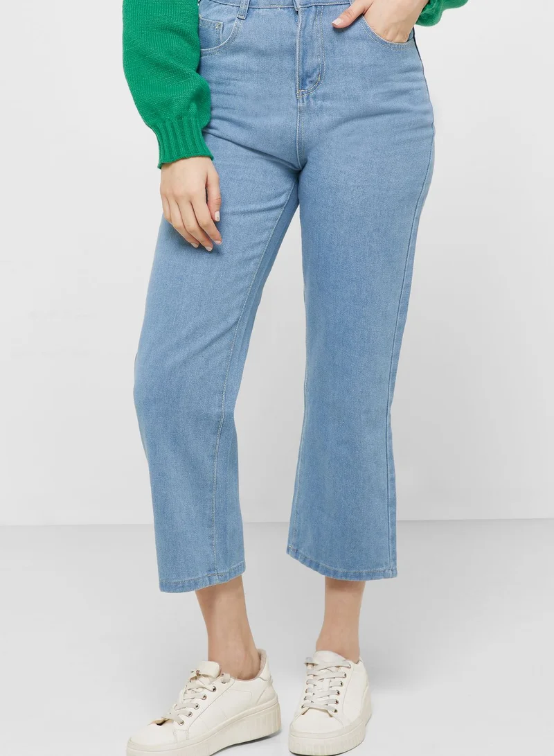 Ginger High Waist Cropped Jeans
