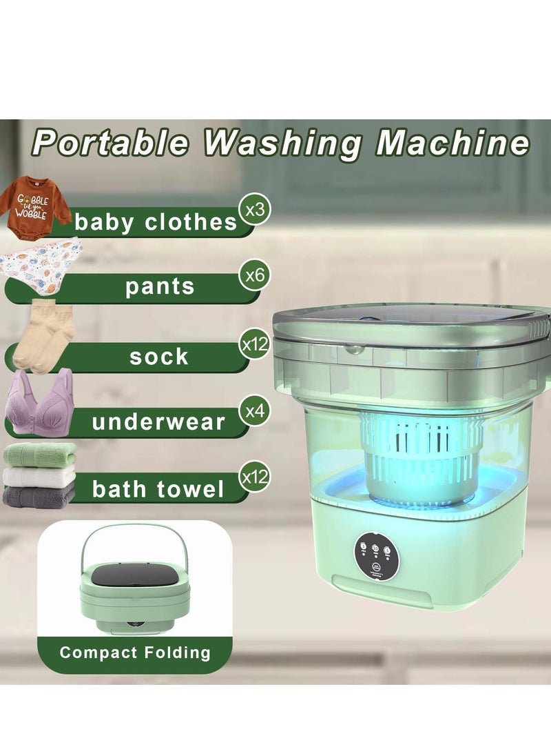 MIXDE Portable washing machine,Mini Washer,11L upgraded large capacity foldable Washer,Deep cleaning of underwear,baby clothes and other small clothes,Suitable for apartment,dormitories,hotel  - Image 4