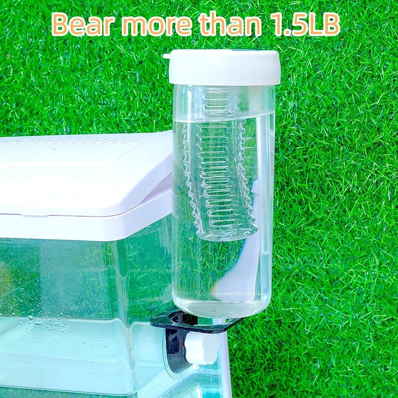 MRTIOO Crested Gecko Feeding Ledge [Non-Suction Cup], with 30 pcs 0.5oz Food Cups, Reptile Food Bowls and Water Dish for Lizard Or Other Small Pet Amphibian Feeder Ledge Accessories Supplies - Image 4