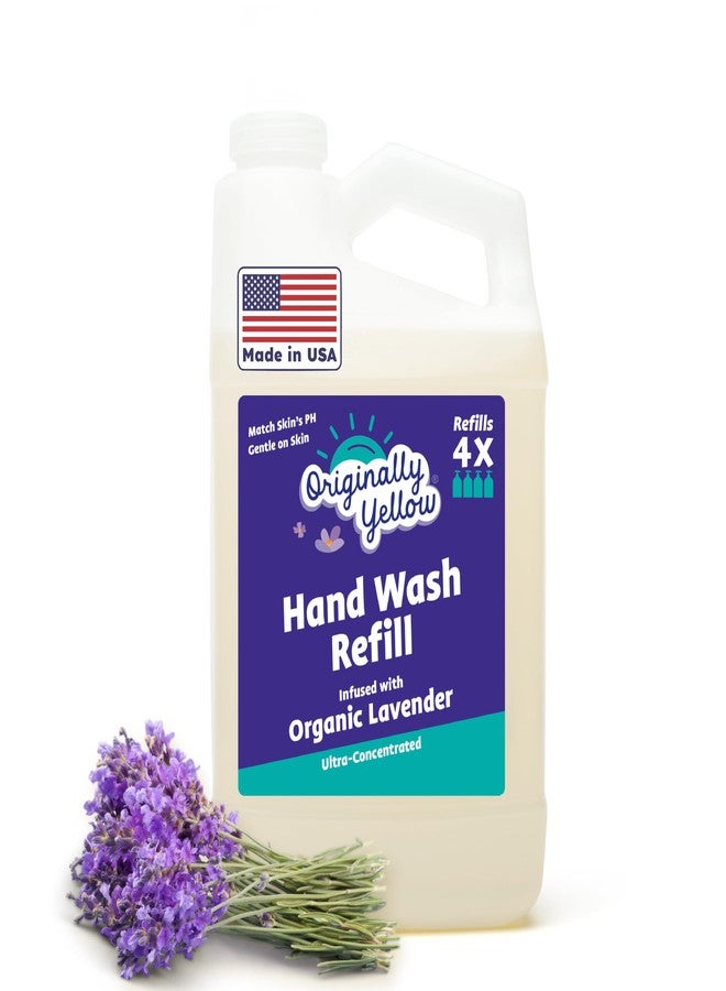 Originally Yellow Plant-Derived Hand Soap Infused with Organic Lavender | Gentle Hand Soap | Soap (64 Fl Oz (1 Pack), Lavender) - Image 1