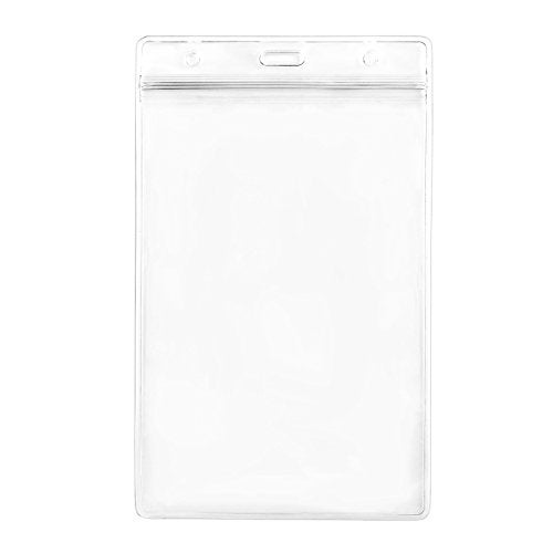 LGEGE YEJI 12Pcs (6x4" Extra Large) Clear Transparent Extra Large Badge Holders Heavy Duty ID Card Badge Holder for ID Card Name Tag Passport ID, Cash, Plane Ticket Credit Card Receipts - Image 4