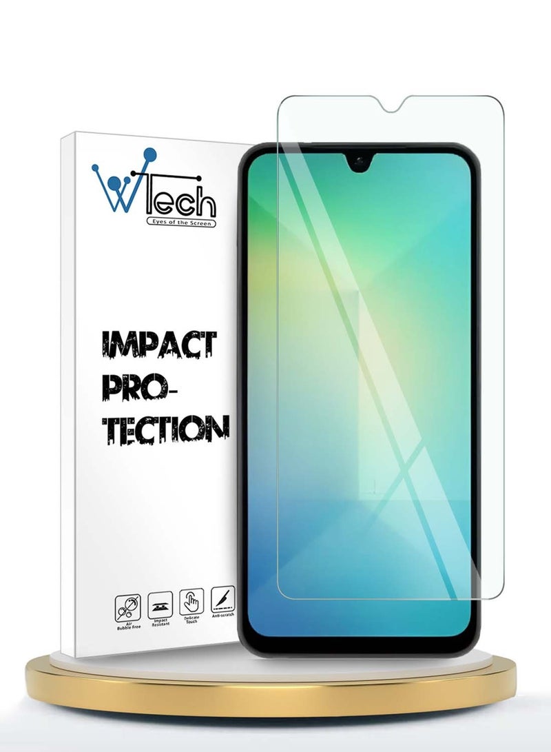 Wtech Samsung Galaxy A26 5G 2024 WTech Premium Series Curved Edges 9H 2.5D Tempered Glass Screen Protector - Clear - Image 1