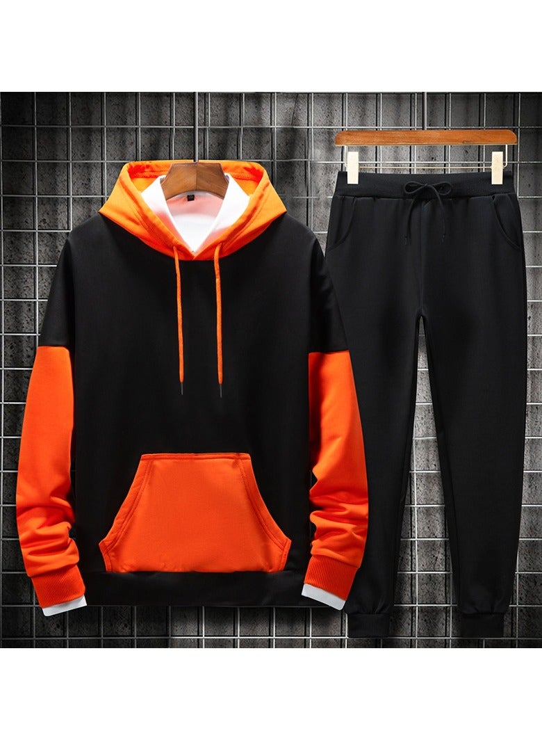 KUYING Autumn And Winter Hoodie Set, Student Sports And Leisure Two-piece Set  - Image 1