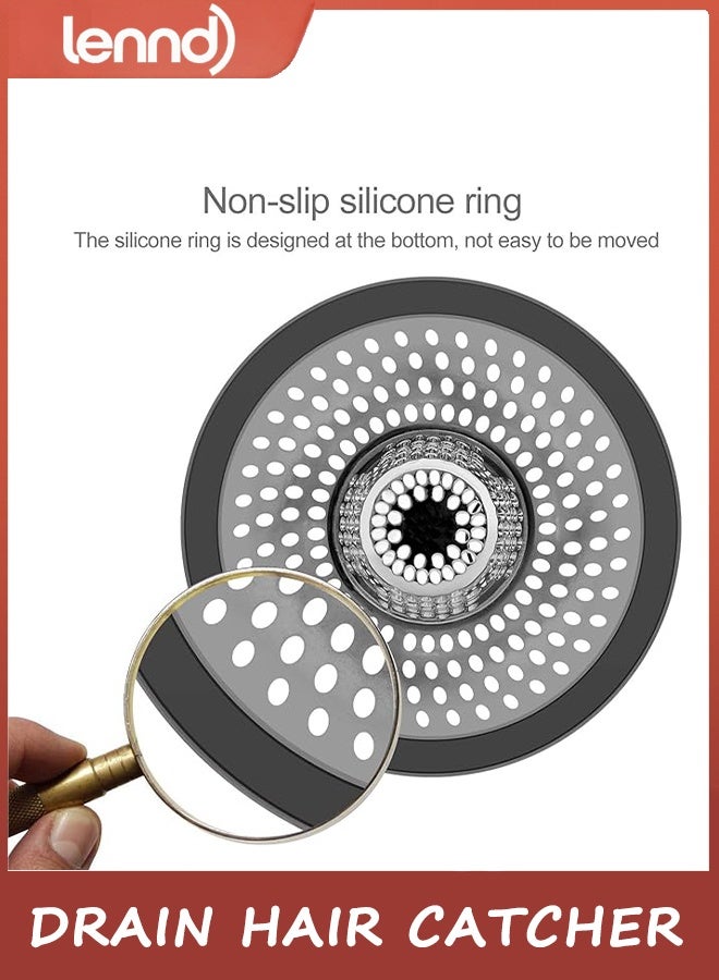 LENND Shower Drain Stopper,SteelDrain Protector-Odor Deodorizing Cover Kitchen Seal Sewer Deodorization Suitable for Kitchen Bathroom and Laundry(Patented Product) - Image 5