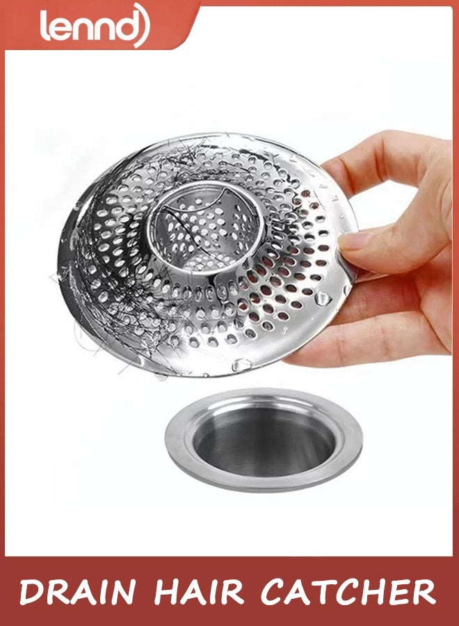 LENND Shower Drain Stopper,SteelDrain Protector-Odor Deodorizing Cover Kitchen Seal Sewer Deodorization Suitable for Kitchen Bathroom and Laundry(Patented Product) - Image 1