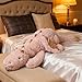 ARELUX Giant 50in 3Lb Big Pink Dragon Large Stuffed Animals Cute Plush Toy Fuzzy Jumbo Dinosaur Pillow Plushies with Wings Cuddly Soft Pterosaur Plushie for Friends Family Member - Image 2