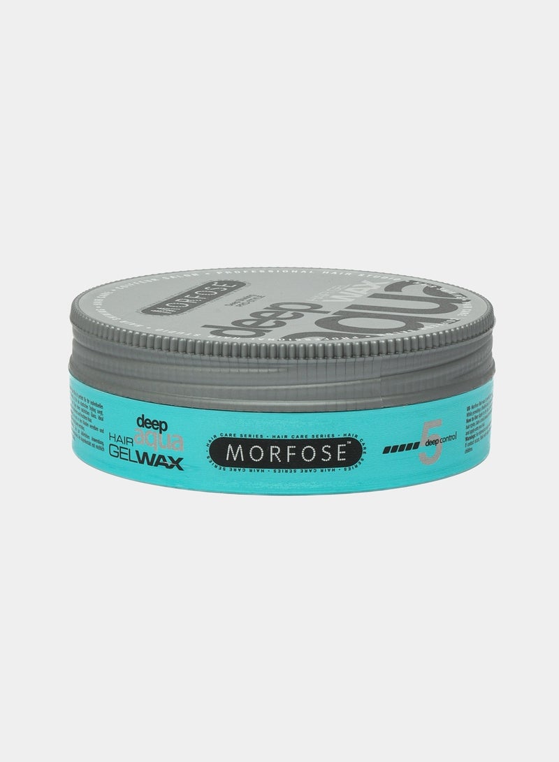MORFOSE Morfose Deep Aqua Hair Gel Wax 175ml: Flexible Hold & Natural Shine - Image 1