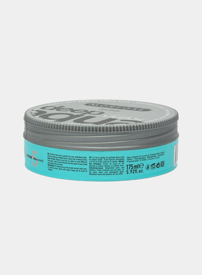 MORFOSE Morfose Deep Aqua Hair Gel Wax 175ml: Flexible Hold & Natural Shine - Image 2