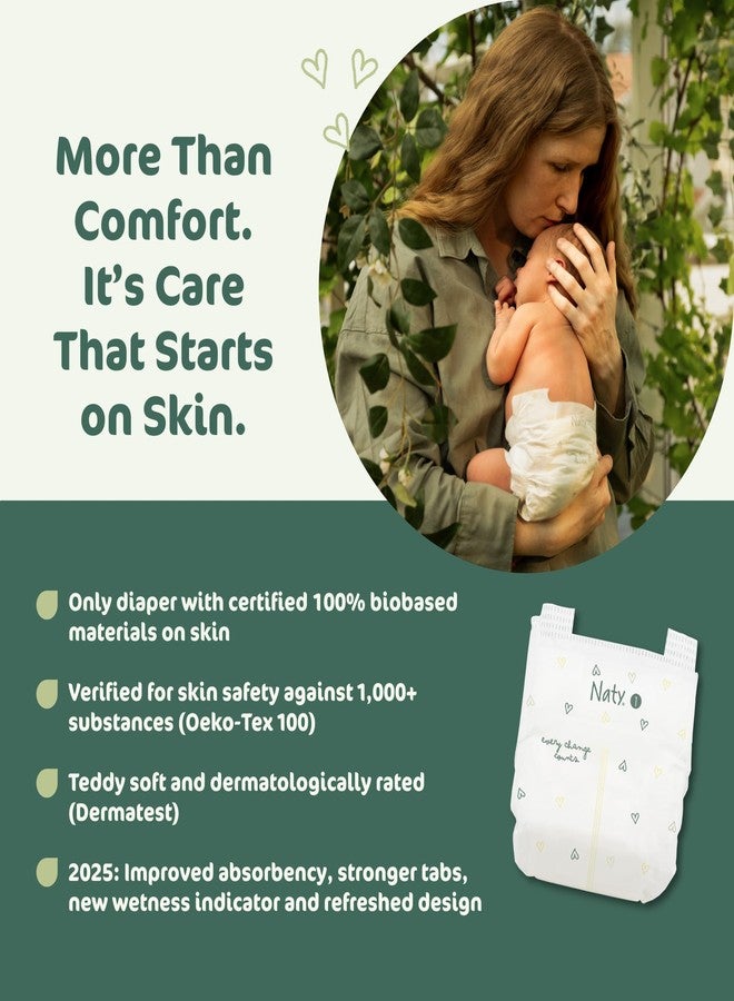 ECO by Naty Naty BioEmbrace Baby Newborn Diapers Size 1 (4-11 lbs) | 100% Biobased on Skin | Plant-Based Softness | Dermatologically Tested, Super Absorbent | 25 Count - Image 3