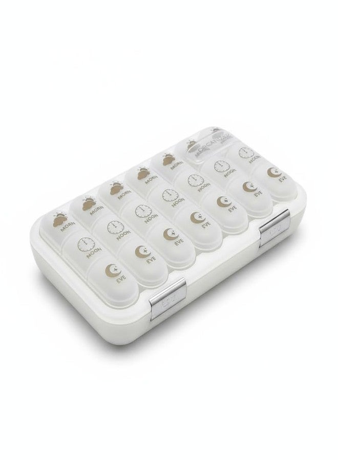 Zoriada 21 Grids Large Capacity Pill Organizer, Creative Moisture-Proof Weekly Pill Box - Image 1
