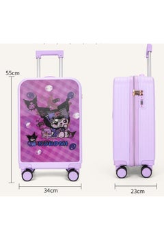 Golden Kids Luggage, 20 Inch Kids Lightweight 3D Trolley Bag, Suitcase with Cartoon Pattern, Travel Gift for Boys and Girls (Green)  - Image 2