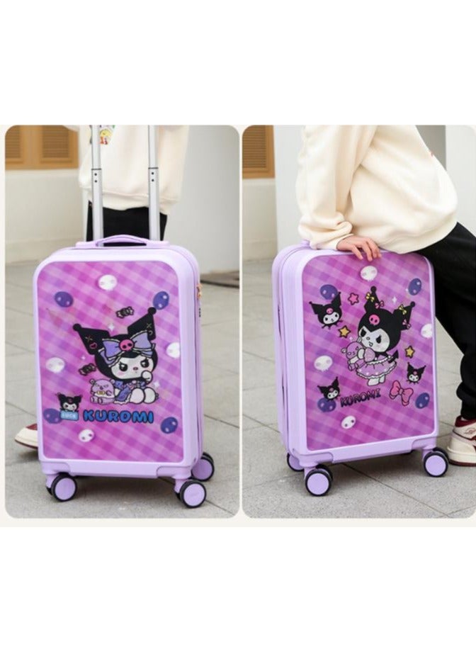 Golden Kids Luggage, 20 Inch Kids Lightweight 3D Trolley Bag, Suitcase with Cartoon Pattern, Travel Gift for Boys and Girls (Green) - Image 3