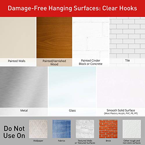 Command Small Clear Refill Strips, 16-Small Strips, Re-Hang Indoor Clear Hooks 1 Pack - Image 3