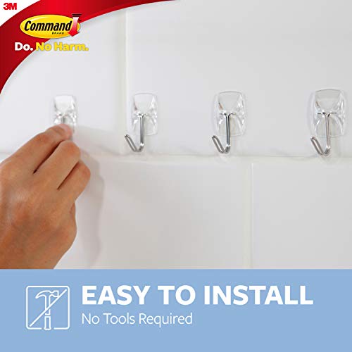 Command Small Clear Refill Strips, 16-Small Strips, Re-Hang Indoor Clear Hooks 1 Pack - Image 5