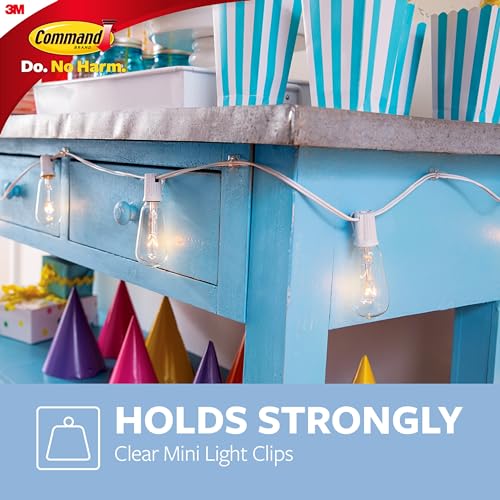 Command Small Clear Refill Strips, 16-Small Strips, Re-Hang Indoor Clear Hooks 1 Pack - Image 4
