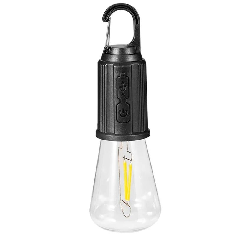 Wrixty Wrixty Rechargeable Camping Light Portable LED Camping Lanterns Bulbs 3 Lighting Modes Hanging Camping Lamp for Emergency Fishing Hiking Backpacking Power Outages Camping Essentials Oval  - Image 1