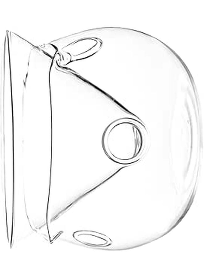 Double Layer Insulated Glass Salad Bowl 370ml for Molecular Cuisine and Party Ice Preservation - Image 1