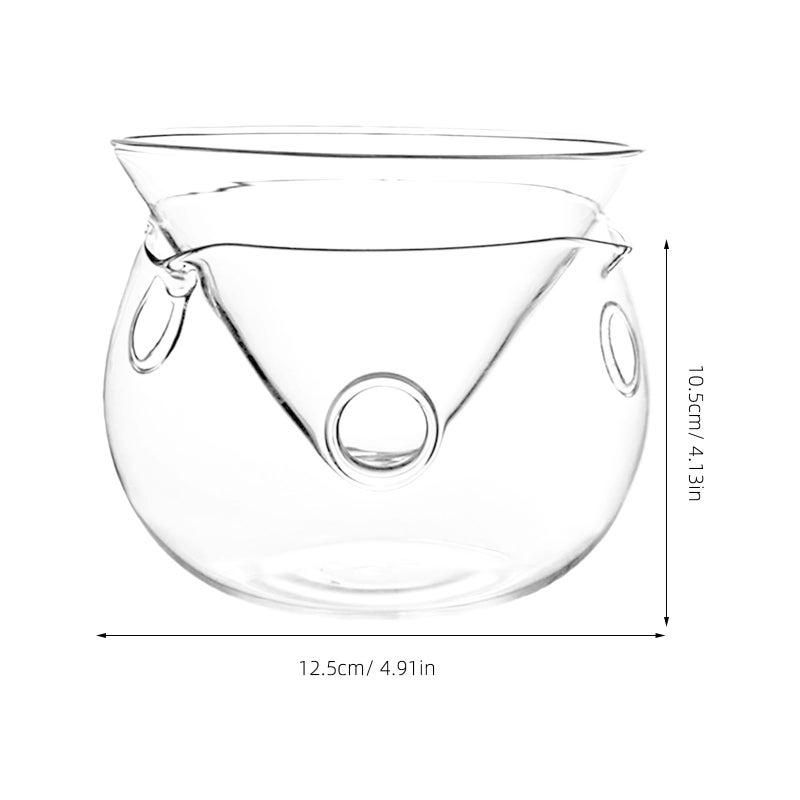 Double Layer Insulated Glass Salad Bowl 370ml for Molecular Cuisine and Party Ice Preservation - Image 3