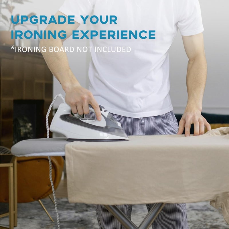 RAINHOL Ironing Board Cover and Pad 15x54, Full Size Extra Thick Padded Iron Board Cover with Aluminum Coated, Non Stick Stain and Scorch Resistant, Elastic Edge, Standard Size, Grey - Image 5