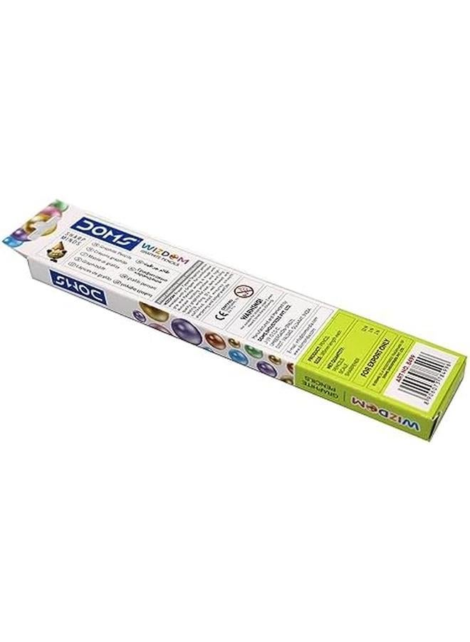 DOMS Wizdom Rt Super Dark Graphite Pencil 12 Pieces - Image 3