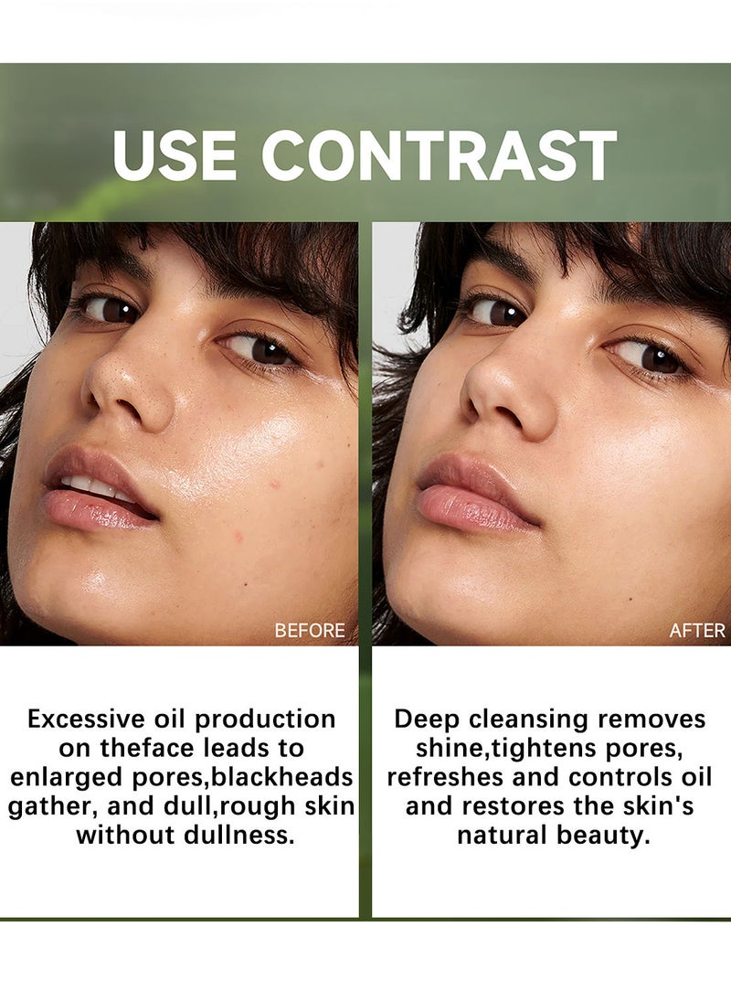 She Loves - Green Tea Deep Clearing Mud Stick Oil Control Deep Cleansing Moisturizing Soft Easy to Remove Mild Face Cleansing to Clean Pores and Soften Cuticle 45g - Image 1