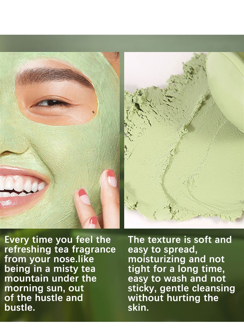 She Loves - Green Tea Deep Clearing Mud Stick Oil Control Deep Cleansing Moisturizing Soft Easy to Remove Mild Face Cleansing to Clean Pores and Soften Cuticle 45g - Image 1