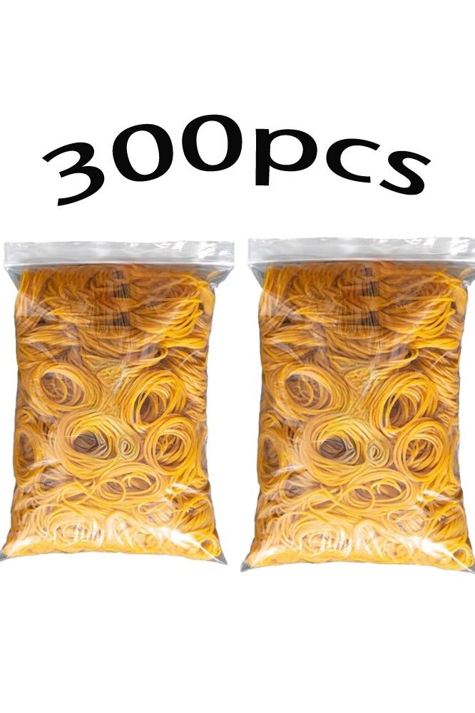 300Pcs Rubber Band, Made From a Combination of High Quality Natural Rubber and Elastic, Reusable Durable Elastic Bands With,Small Rubber Band for Office Supplies School Home Elastic Band - Image 1