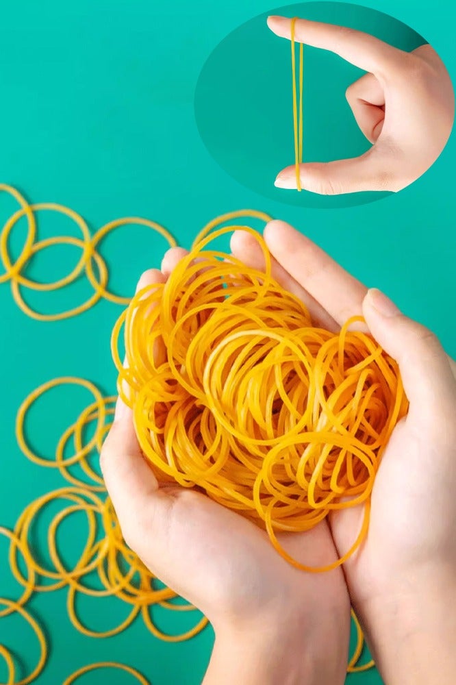 300Pcs Rubber Band, Made From a Combination of High Quality Natural Rubber and Elastic, Reusable Durable Elastic Bands With,Small Rubber Band for Office Supplies School Home Elastic Band - Image 2