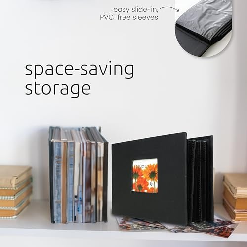 Kiera Grace Album-Holds 100 4" x 6" Photos, Black (PH43562-0) - Image 4