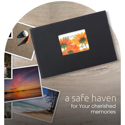 Kiera Grace Album-Holds 100 4" x 6" Photos, Black (PH43562-0) - Image 2