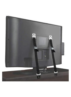 ECVV Anti-Tip TV/Furniture Straps Heavy Duty Strap and Plastic Parts with Child Drawer Safety Locks Adjustable Furniture Straps Furniture Anchors TV Wall Straps for Baby Proofing(2 pcs)  - Image 1