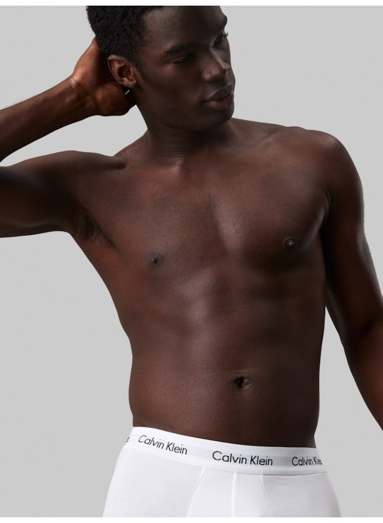 كالفن كلاين طقم 3 سراويل داخلية بخصر منخفض - كوتون ستريتش - Image 4