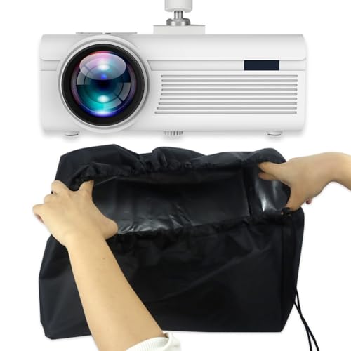 Mochalight Projector Dust Cover,Waterproof Oxford Cloth Ceiling Projectors Encasement Jacket,Projector Drawstring Dust Cover Compatible for Ceiling Projector Home Theater,3D Printer(13.8"x13.8"x8.7") - Image 1