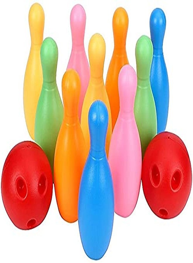Evisha مجموعة ألعاب بطولة البولينج لكبار السن من إيفيشا، تتضمن زجاجة تحتوي على 10 دبابيس وكرتين متعددتي الألوان | ألعاب داخلية أو خارجية للأطفال - Image 3