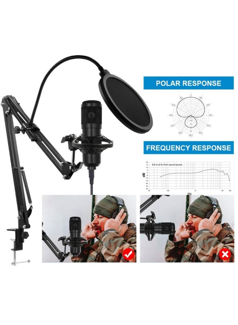 F998 Podcast Equipment Bundle for Tiktok and Youtube Vlog,Sound Board with Audio Interface,Condenser Karaoke Microphone,Streaming Podcast Starter Kit DJ Audio Mixer (F998+BM800 MIC)  - Image 2