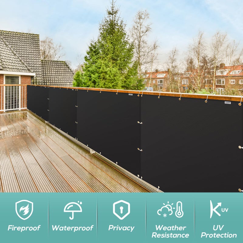 FIREWESS Heat Shield Behind Grill 3'x10' Heat Shield Mat for Wall, Deck Fence, Railing, Grill and Refrigerator, Heavy Duty Fireproof Cover and Screen Protect Deck Railing from Grill - Image 5